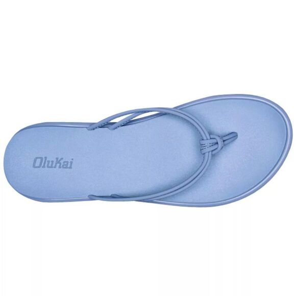 NWT- Olukai- Paki Women's Flip Flops, Cloud Blue/Cloud- women size 9 - Picture 3 of 11